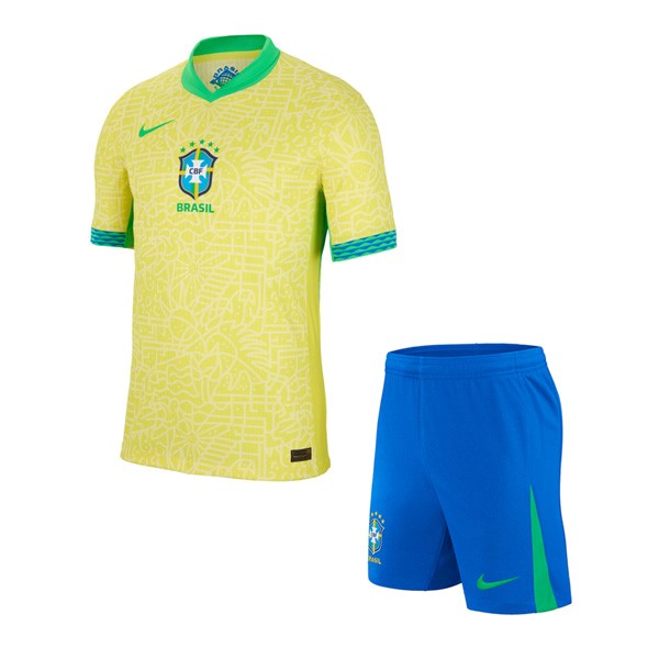 Camiseta Brasil Primera equipo Niño 2024